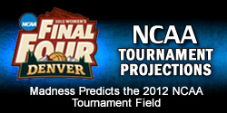 Women's Basketball NCAA Tournament Projections